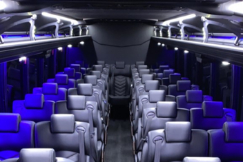 Akron Charter Bus Interior