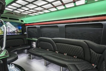 Akron Sprinter Party Bus Interior
